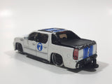 Maisto 2007 Cadillac Escalade EXT #7 White Die Cast Toy Car Vehicle Missing Rear Tires
