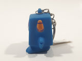 Oriental Trading Nanton 1015 Blue Monster Character Squishy Rubber 1 1/4" Tall Key Chain