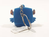 Oriental Trading Nanton 1015 Blue Monster Character Squishy Rubber 1 1/4" Tall Key Chain