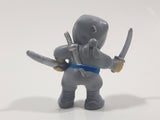 Soma Grey Ninja Character 1 3/4" Tall Toy Figure