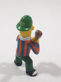Vintage Applause Muppets Sesame Street Bert Baseball Player Holding A Bat Character 2 3/4" Tall Toy Figure