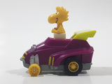 Vintage 1989 Peanuts Gang Pop Mobiles United Features Syndicate Woodstock Bird Character Plastic Toy Car Vehicle McDonald's Happy Meals Not Working