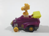 Vintage 1989 Peanuts Gang Pop Mobiles United Features Syndicate Woodstock Bird Character Plastic Toy Car Vehicle McDonald's Happy Meals Not Working