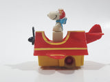 Vintage 1989 Peanuts Gang Pop Mobiles United Features Syndicate Snoopy Flying Ace Doghouse Plastic Toy McDonald's Happy Meals Not Working