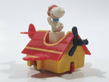 Vintage 1989 Peanuts Gang Pop Mobiles United Features Syndicate Snoopy Flying Ace Doghouse Plastic Toy McDonald's Happy Meals Not Working