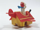 Vintage 1989 Peanuts Gang Pop Mobiles United Features Syndicate Snoopy Flying Ace Doghouse Plastic Toy McDonald's Happy Meals Not Working