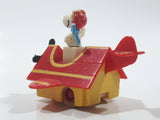 Vintage 1989 Peanuts Gang Pop Mobiles United Features Syndicate Snoopy Flying Ace Doghouse Plastic Toy McDonald's Happy Meals Not Working