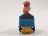 1989 Peanuts Charlie Brown Cartoon Character in Pullback Motorized Friction Toy Train Vehicle McDonald's Happy Meal Not Working Missing Rear Tires