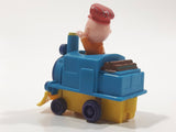 1989 Peanuts Charlie Brown Cartoon Character in Pullback Motorized Friction Toy Train Vehicle McDonald's Happy Meal Not Working Missing Rear Tires
