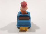1989 Peanuts Charlie Brown Cartoon Character in Pullback Motorized Friction Toy Train Vehicle McDonald's Happy Meal Not Working Missing Rear Tires
