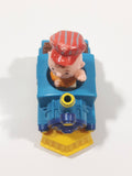 1989 Peanuts Charlie Brown Cartoon Character in Pullback Motorized Friction Toy Train Vehicle McDonald's Happy Meal Not Working Missing Rear Tires