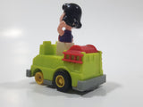 Vintage 1989 Peanuts Gang Pop Mobiles United Features Syndicate Lucy Van Pelt Green Plastic Toy Car Vehicle McDonald's Happy Meals Not Working