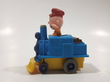 1989 Peanuts Charlie Brown Cartoon Character in Pullback Motorized Friction Toy Train Vehicle McDonald's Happy Meal Not Working