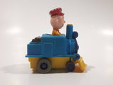1989 Peanuts Charlie Brown Cartoon Character in Pullback Motorized Friction Toy Train Vehicle McDonald's Happy Meal Not Working