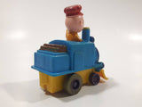 1989 Peanuts Charlie Brown Cartoon Character in Pullback Motorized Friction Toy Train Vehicle McDonald's Happy Meal Not Working