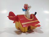 Vintage 1989 Peanuts Gang Pop Mobiles United Features Syndicate Snoopy Flying Ace Doghouse Plastic Toy McDonald's Happy Meals Not Working