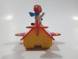 Vintage 1989 Peanuts Gang Pop Mobiles United Features Syndicate Snoopy Flying Ace Doghouse Plastic Toy McDonald's Happy Meals Not Working