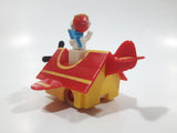 Vintage 1989 Peanuts Gang Pop Mobiles United Features Syndicate Snoopy Flying Ace Doghouse Plastic Toy McDonald's Happy Meals Not Working