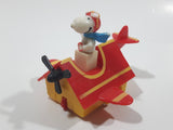 Vintage 1989 Peanuts Gang Pop Mobiles United Features Syndicate Snoopy Flying Ace Doghouse Plastic Toy McDonald's Happy Meals Not Working
