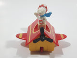 Vintage 1989 Peanuts Gang Pop Mobiles United Features Syndicate Snoopy Flying Ace Doghouse Plastic Toy McDonald's Happy Meals Not Working