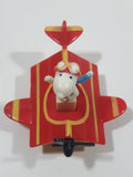 Vintage 1989 Peanuts Gang Pop Mobiles United Features Syndicate Snoopy Flying Ace Doghouse Plastic Toy McDonald's Happy Meals Not Working