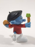 2011 McDonald's Peyo "Painter" Artist Smurfs 2 3/4" PVC Toy Figure