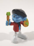 2011 McDonald's Peyo "Painter" Artist Smurfs 2 3/4" PVC Toy Figure