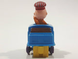 1989 Peanuts Charlie Brown Cartoon Character in Pullback Motorized Friction Toy Train Vehicle McDonald's Happy Meal Not Working Missing Rear Tires