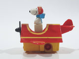 Vintage 1989 Peanuts Gang Pop Mobiles United Features Syndicate Snoopy Flying Ace Doghouse Plastic Toy McDonald's Happy Meals Not Working