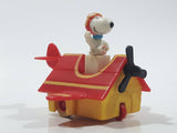 Vintage 1989 Peanuts Gang Pop Mobiles United Features Syndicate Snoopy Flying Ace Doghouse Plastic Toy McDonald's Happy Meals Not Working