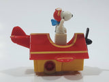 Vintage 1989 Peanuts Gang Pop Mobiles United Features Syndicate Snoopy Flying Ace Doghouse Plastic Toy McDonald's Happy Meals Not Working