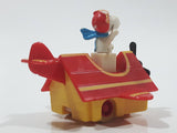 Vintage 1989 Peanuts Gang Pop Mobiles United Features Syndicate Snoopy Flying Ace Doghouse Plastic Toy McDonald's Happy Meals Not Working