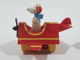 Vintage 1989 Peanuts Gang Pop Mobiles United Features Syndicate Snoopy Flying Ace Doghouse Plastic Toy McDonald's Happy Meals Not Working