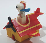 Vintage 1989 Peanuts Gang Pop Mobiles United Features Syndicate Snoopy Flying Ace Doghouse Plastic Toy McDonald's Happy Meals Not Working