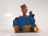 1989 Peanuts Charlie Brown Cartoon Character in Pullback Motorized Friction Toy Train Vehicle McDonald's Happy Meal Not Working