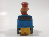 1989 Peanuts Charlie Brown Cartoon Character in Pullback Motorized Friction Toy Train Vehicle McDonald's Happy Meal Not Working