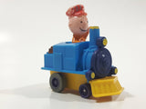 1989 Peanuts Charlie Brown Cartoon Character in Pullback Motorized Friction Toy Train Vehicle McDonald's Happy Meal Not Working