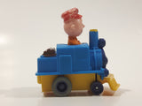 1989 Peanuts Charlie Brown Cartoon Character in Pullback Motorized Friction Toy Train Vehicle McDonald's Happy Meal Not Working