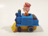 1989 Peanuts Charlie Brown Cartoon Character in Pullback Motorized Friction Toy Train Vehicle McDonald's Happy Meal Not Working