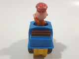 1989 Peanuts Charlie Brown Cartoon Character in Pullback Motorized Friction Toy Train Vehicle McDonald's Happy Meal Not Working