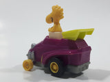 Vintage 1989 Peanuts Gang Pop Mobiles United Features Syndicate Woodstock Bird Character Plastic Toy Car Vehicle McDonald's Happy Meals Not Working