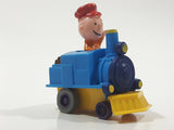 1989 Peanuts Charlie Brown Cartoon Character in Pullback Motorized Friction Toy Train Vehicle McDonald's Happy Meal Not Working
