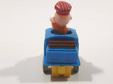 1989 Peanuts Charlie Brown Cartoon Character in Pullback Motorized Friction Toy Train Vehicle McDonald's Happy Meal Not Working