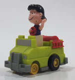 Vintage McDonald's 1989 United Features Syndicate Peanuts Gang Pop Mobiles Lucy Van Pelt Green Plastic Toy Car Vehicle