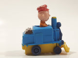 1989 Peanuts Charlie Brown Cartoon Character in Pullback Motorized Friction Toy Train Vehicle McDonald's Happy Meal Not Working Missing Rear Tires