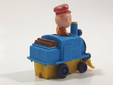 1989 Peanuts Charlie Brown Cartoon Character in Pullback Motorized Friction Toy Train Vehicle McDonald's Happy Meal Not Working Missing Rear Tires