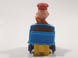 1989 Peanuts Charlie Brown Cartoon Character in Pullback Motorized Friction Toy Train Vehicle McDonald's Happy Meal Not Working Missing Rear Tires