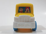 1996 Fisher Price McDonald's Characters Yellow School Bus Toy Plastic Toy Car Vehicle