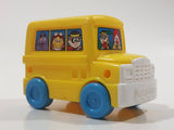 1996 Fisher Price McDonald's Characters Yellow School Bus Toy Plastic Toy Car Vehicle