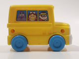 1996 Fisher Price McDonald's Characters Yellow School Bus Toy Plastic Toy Car Vehicle